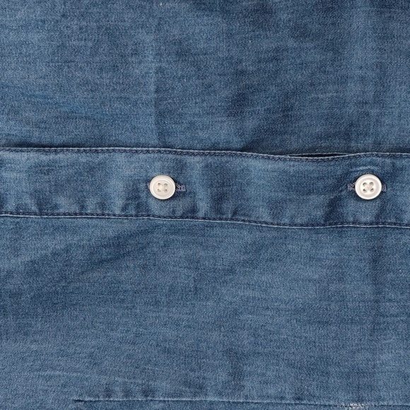 New GAP Soft Denim Poplin Mini Shirtdress Size M - Picture 5 of 8